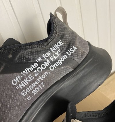 Used Nike Zoom Fly Off White Black Size 10us