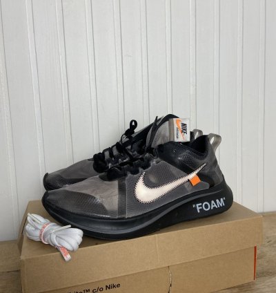 Used Nike Zoom Fly Off White Black Size 10us