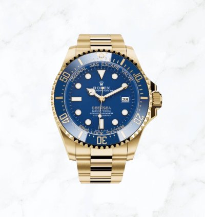 Rolex Sea-dweller Deepsea Yellow Gold Blue Dial 136668lb new Unworn