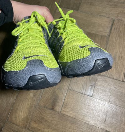 Vintage Men Nike Shox Y2k Gray Yellow Sneakers Shoes