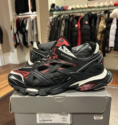 Balenciaga Track 2 Black Burgundy