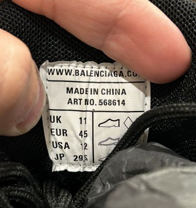 Balenciaga Track 2 Black Burgundy