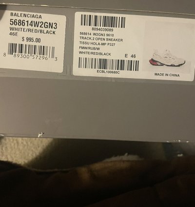 Balenciaga Track 2 Sneaker Red White Black