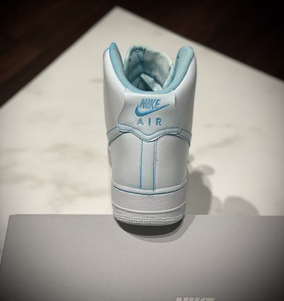Air Force 1 High 07 White Ron Louis Custom Glacier