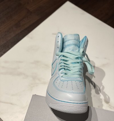 Air Force 1 High 07 White Ron Louis Custom Glacier