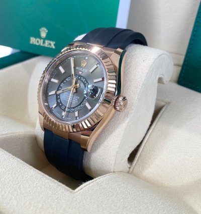 Rolex Sky-dweller 18ct Rose Gold Rhodium Dial 2021