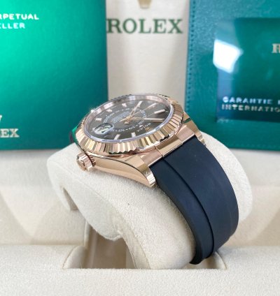 Rolex Sky-dweller 18ct Rose Gold Rhodium Dial 2021