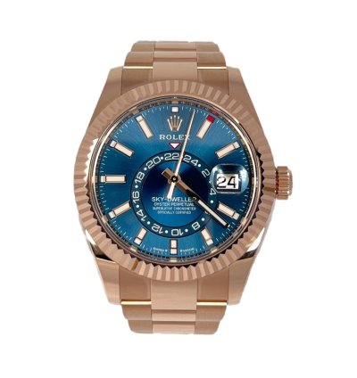 Rolex Sky-dweller 18k Everose Gold Men Watch