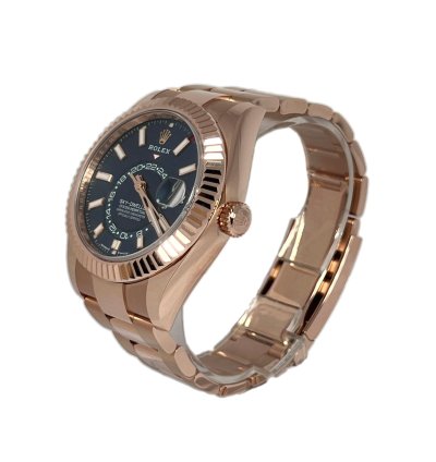 Rolex Sky-dweller 18k Everose Gold Men Watch