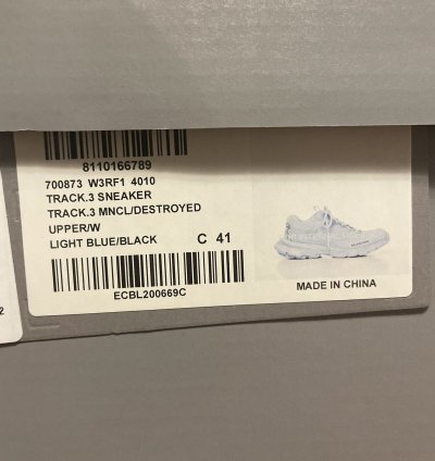 Balenciaga Track 3 Destroyed Upper Size 41