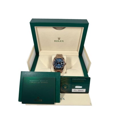 Rolex Sky-dweller 18k Everose Gold Men Watch