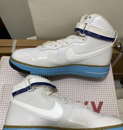 Air Force 1 High Bday Qs White White