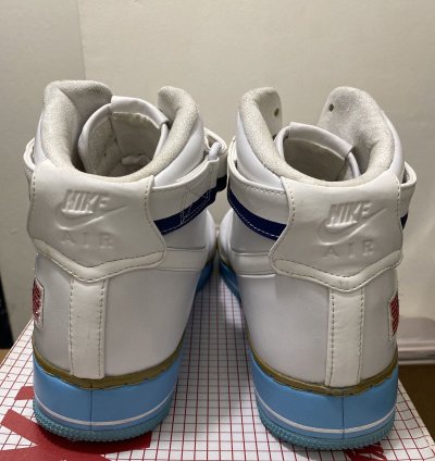 Air Force 1 High Bday Qs White White