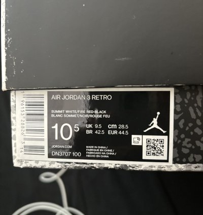 Worn Once Jordan 3 White Cement