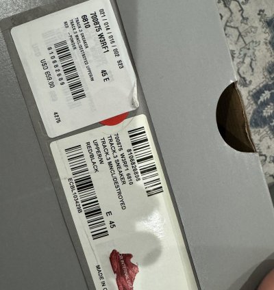 Balenciaga Track 3 Distressed Sneaker Red
