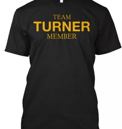 Team Turner T-shirt Made In The Usa Size S To 5xl