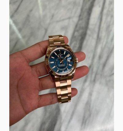 Rolex Sky-dweller 18k Rose Gold Blue Bnib 2024