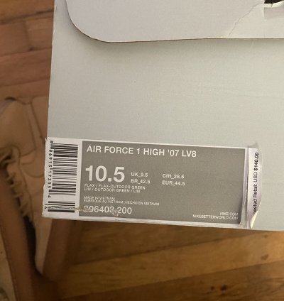Air Force 1 High Flax 2015