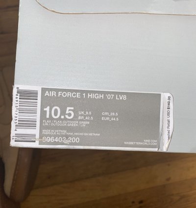 Air Force 1 High Flax 2015