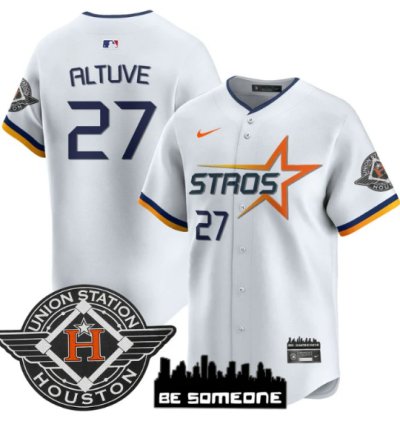 José Altuve Jersey 27 Houston Astros 2025 City Connect Vapor Premier Limited Stitched White