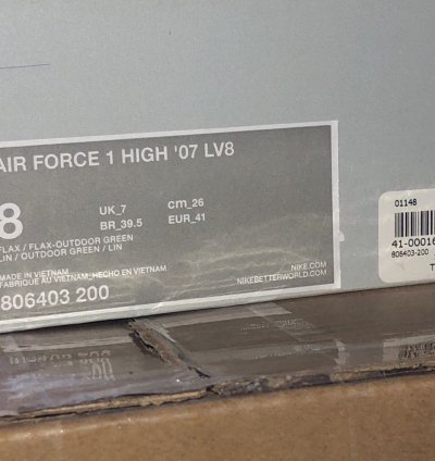 Air Force 1 High Flax 2015 Sz 8