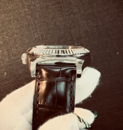 Rolex Sky-dweller 18k White Gold - 2x Leather Bracelet Black Brown