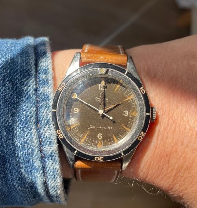 Omega Seamaster 300 1960 Omega Sm300 2913-8 With Tropical Dial Lollipop Hand