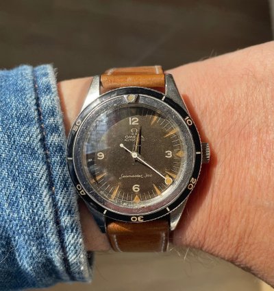 Omega Seamaster 300 1960 Omega Sm300 2913-8 With Tropical Dial Lollipop Hand
