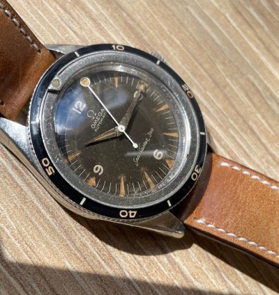 Omega Seamaster 300 1960 Omega Sm300 2913-8 With Tropical Dial Lollipop Hand