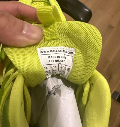 Balenciaga Track Clearsole Yellow Bnwt