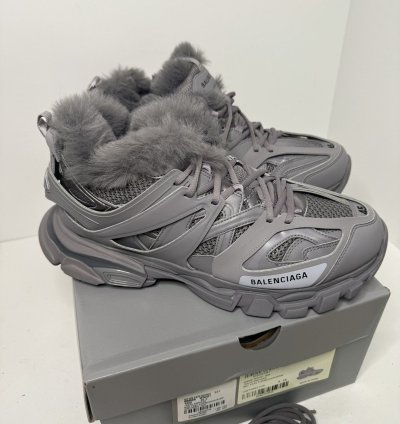 Balenciaga Track Faux-fur Eu 45 Us 12 With Box