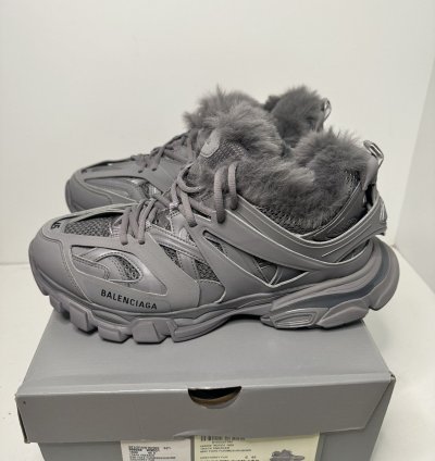 Balenciaga Track Faux-fur Eu 45 Us 12 With Box