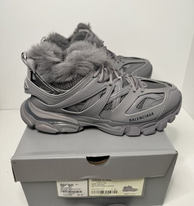 Balenciaga Track Faux-fur Eu 45 Us 12 With Box