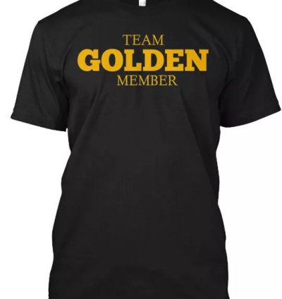 Team Golden T-shirt Made In The Usa Size S To 5xl