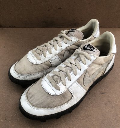 Vtg 1983 Nike White Leather Sneakers Size 9 5 Made In Korea