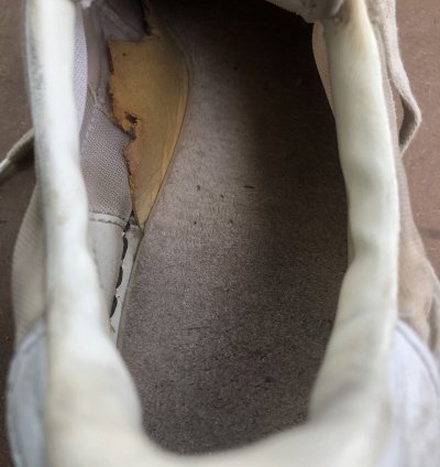 Vtg 1983 Nike White Leather Sneakers Size 9 5 Made In Korea