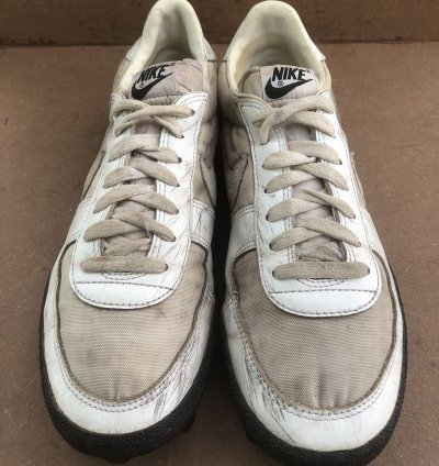 Vtg 1983 Nike White Leather Sneakers Size 9 5 Made In Korea