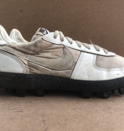 Vtg 1983 Nike White Leather Sneakers Size 9 5 Made In Korea