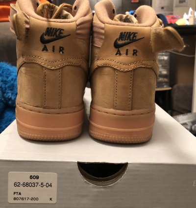 Air Force 1 High Lv8 Gs Flax