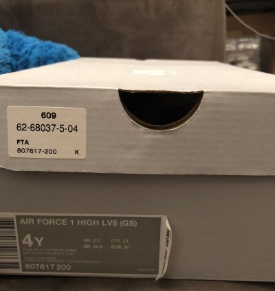 Air Force 1 High Lv8 Gs Flax
