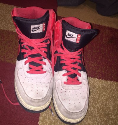 Air Force 1 High Lv8 Wolf Grey Red