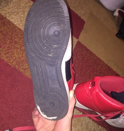 Air Force 1 High Lv8 Wolf Grey Red
