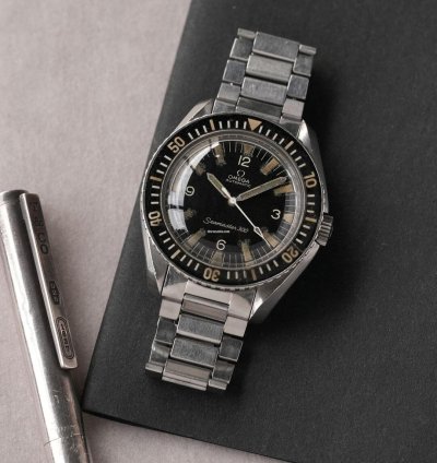 Omega Seamaster 300 Arabic Matte Black Dial