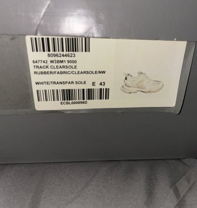 Balenciaga Track Runner Clear Sole