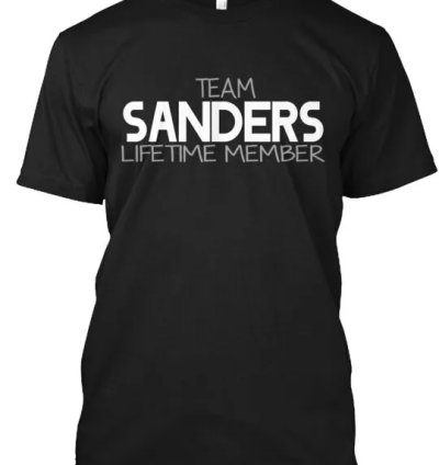 Team Sanders T-shirt Made In The Usa Size S To 5xl