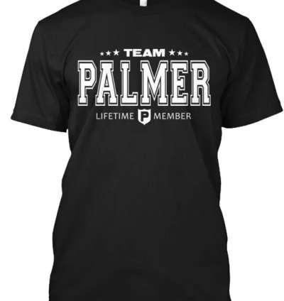 Team Palmer T-shirt Made In The Usa Size S To 5xl