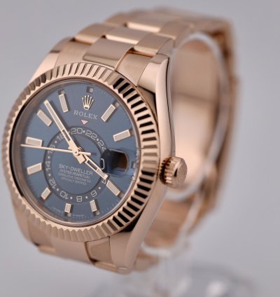 Rolex Sky-dweller 2023 Skydweller Rose Gold Blue Oyster 336935