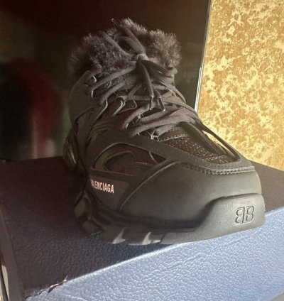 Balenciaga Track Sneaker Faux-fur Balck 45