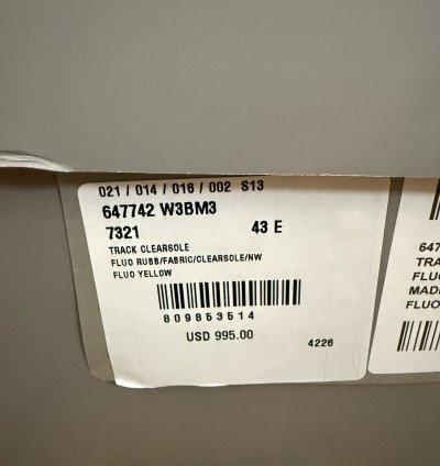 Balenciaga Track Sneaker Fluo Yellow