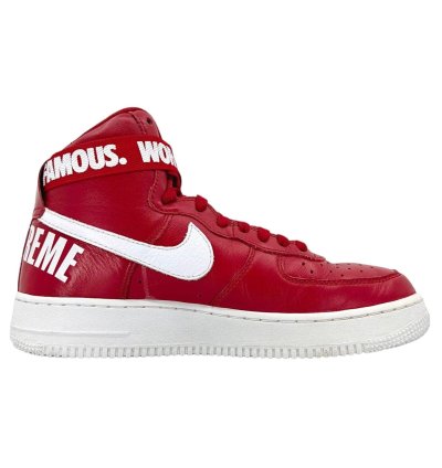 Air Force 1 High Supreme World Famous Red